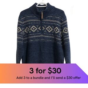 Wind River mock neck, 1/4 zip sweater.